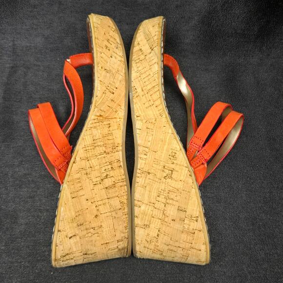 Sam Edelman Rasha Cork Wedge Slip On Thong Sandals - Picture 3 of 9